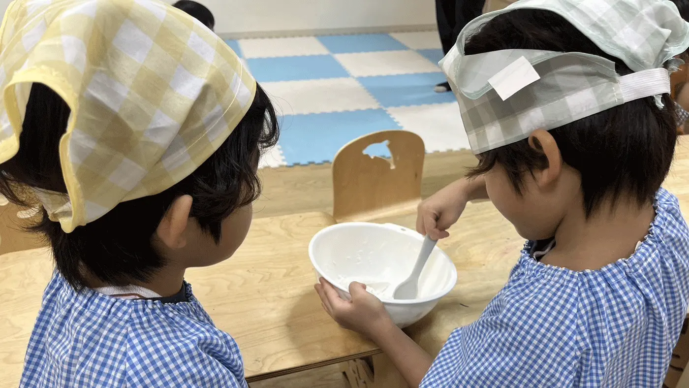 児童の料理写真
